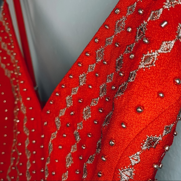 Lulu’s Glamorous Gala Red Embroidered Maxi Dress - Picture 8 of 11